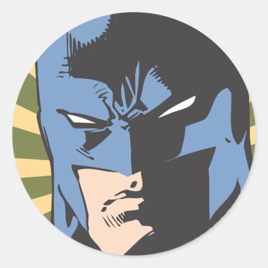 Fight Crime - Keep Peace - Batman Ronde Sticker (Voorkant)