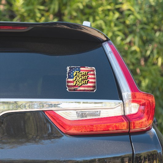 Fight Fight - Donal Trump-selectie Sticker (Auto Zijkant)