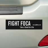 FIGHT FOCA Bumpersticker (Op auto)