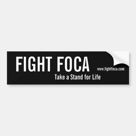 FIGHT FOCA Bumpersticker (Voorkant)