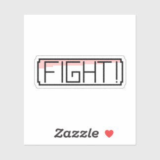 "Fight" Gamer Nostalgie Sticker