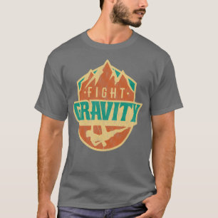 Fight Gravity Mountain Wall Climbing T-shirt