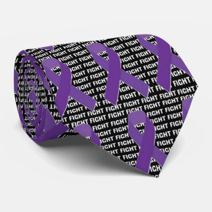 Fight Hodgkins Lymfoom Kanker Violet Ribbon Stropdas