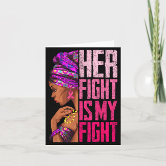 Fight Is Fight Borstkankerbewustzijn voor zwarte v Kaart