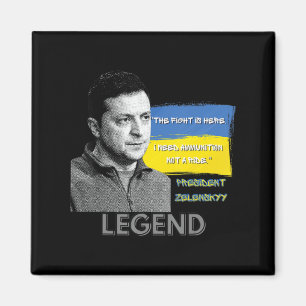 Fight Is Here Oekraïne President Zelensky Legen Magneet