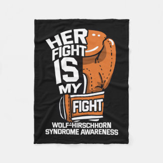 Fight is mijn gevecht Wolf-Hirschhorn syndroom WHS Fleece Deken