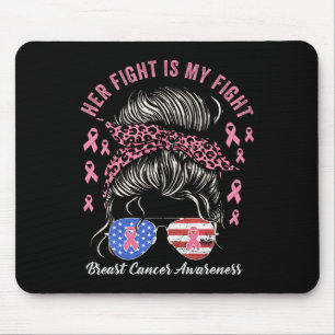 Fight Is My Fight Borstkanker Bewustzijn Pink Rib Muismat