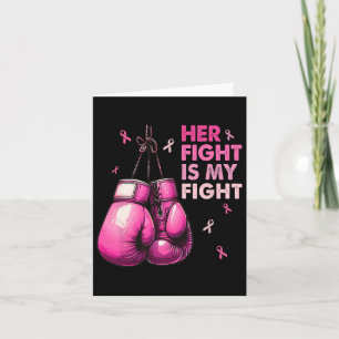 Fight Is My Fight Boxing Handschoenen Borstkanker Kaart