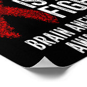 Fight is My Fight Brain Aneurysm Awareness 2 Poster (Hoek)