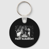 Fight Oligarchy Bernie Sanders And Aoc Freedom Us  Sleutelhanger (Voorkant)