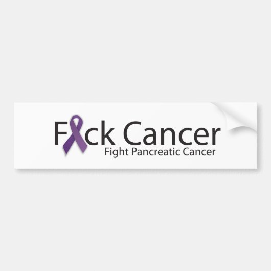 Fight-Pancreatic-Cancer-Logo Bumpersticker (Voorkant)