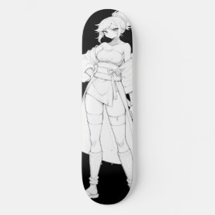 Fight Style Anime Meisje Skateboard Deck