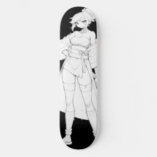 Fight Style Anime Meisje Skateboard Deck