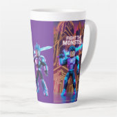 Fight the monster  latte mug (Angle droit)