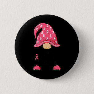 Fighter Gnome - Borstkanker Bewustzijn Gnome Kostu Ronde Button 5,7 Cm