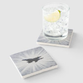 Fighter Jet Art Onderzetter (Zijkant)
