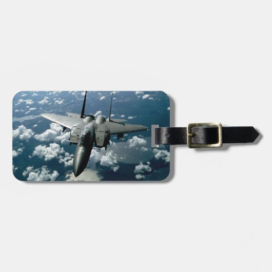 Fighter Jet Bagagelabel (Voorkant horizontaal)