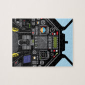 Fighter Jet Cockpit Legpuzzel (Horizontaal)