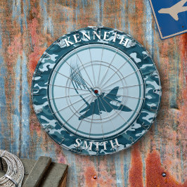Fighter Jet en Camo Dart Board Dartbord