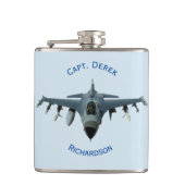 Fighter Jet Heupfles (Voorkant)