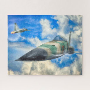 FIGHTER JET MET SUPERSONIC F-5N Tiger II Legpuzzel