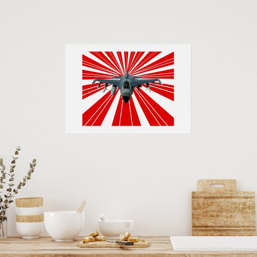 Fighter Jet Poster (Keuken)