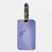 Fighter Jet Soaring Bagagelabel (Achterkant verticaal)