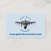 Fighter Jet Visitekaartje (Voorkant)