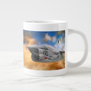 FIGHTER JET WILD SKY FRONTIERS EXTRA GROTE BEKER