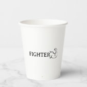 Fighter mug papieren bekers (Voorkant)