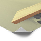 Fighter Pilot Helmet en handschoenen op tafel Poster (Hoek)