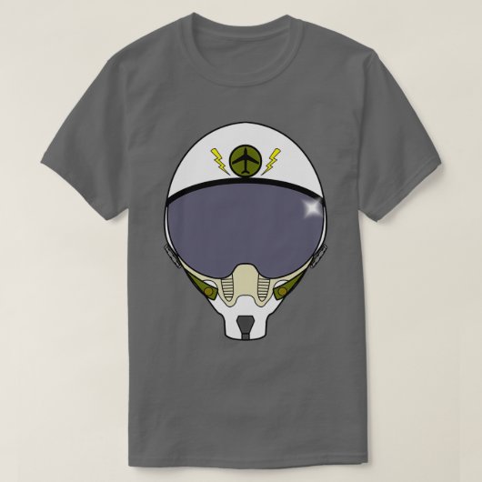 Fighter Pilot Helmet  T-shirt (Design voorkant)