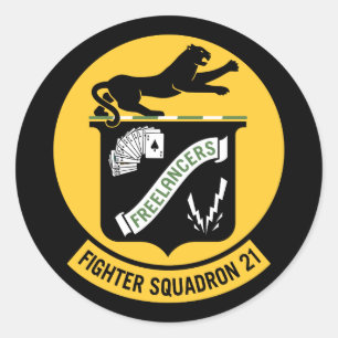 Fighter Squadron 21 VF-21 Ronde Sticker