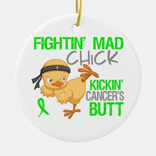 Fightin Chick General Lymphoma Keramisch Ornament (Voorkant)