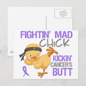 Fightin Chick Hodgkin's Disease Briefkaart (Voorkant / Achterkant)