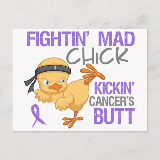 Fightin Chick Hodgkin's Disease Briefkaart (Voorkant)