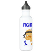 Fightin Chick Rectal Cancer Waterfles (Links)