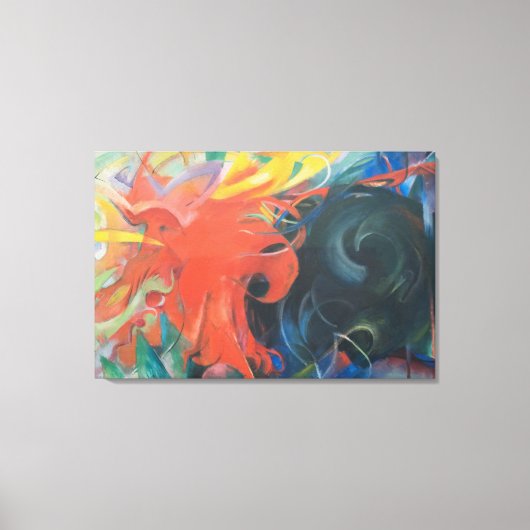 Fighting Forms (1914) van Franz Marc Canvas Afdruk (Voorkant)