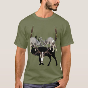 Fighting Mule Deer aanpassen T-shirt