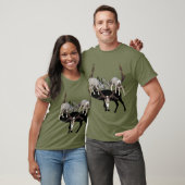 Fighting Mule Deer aanpassen T-shirt (Unisex)
