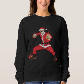 Fighting Santa Claus Anime Style Sweatshirt - Chri (Voorkant)