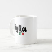 Figlia Italian Flag Mug - Gift for Daughter (Devant gauche)