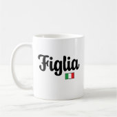 Figlia Italian Flag Mug - Gift for Daughter (Gauche)