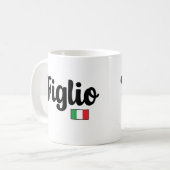 Figlio Italian Flag Mug - Italian Son Gift (Devant gauche)