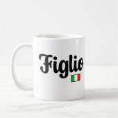 Figlio Italian Flag Mug - Italian Son Gift (Gauche)