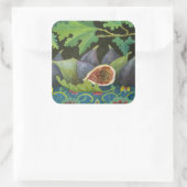 Figs on black 2014 vierkante sticker (Tas)