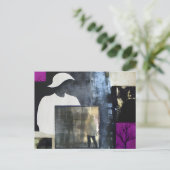 Figuratief Abstract Briefkaart van het Collage (Staand voorkant)