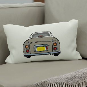 Figuraties Topaz Mist Figaro Car Plaid Silhouette Kussen