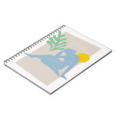 Figure Abstraite bleue avec Carnet Sun (Côté gauche)