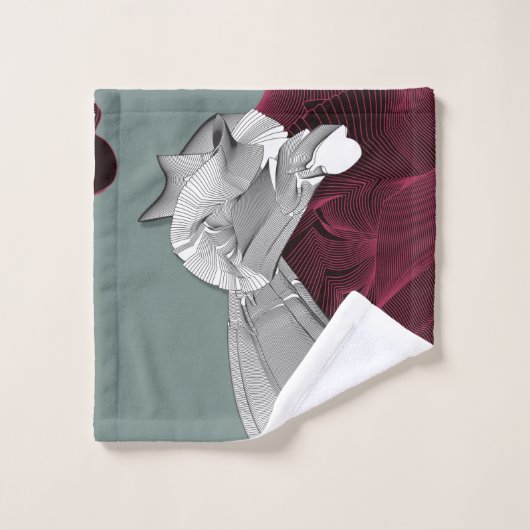 Figure Art numérique (Gant de toilette)